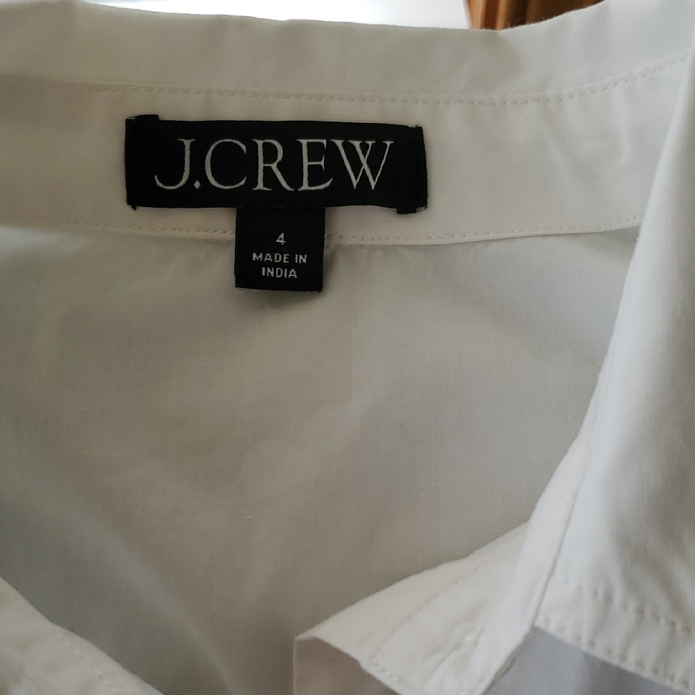 J. Crew White Collared Shirt - Picture 3 of 6